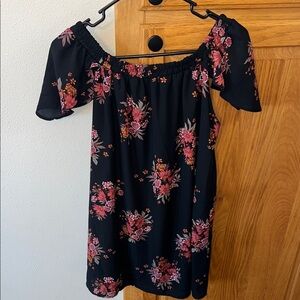 Off shoulder floral dress